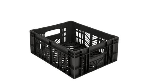 Vented Dairy Crate - Black424 x 335 x 162mm Vented Dairy Crate - Black424 x 335 x 162mm