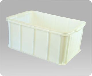 Large Meat CrateWhite, Stackable Large Meat CrateWhite, Stackable
