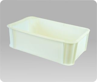 Medium Meat CrateWhite, Stackable Medium Meat CrateWhite, Stackable