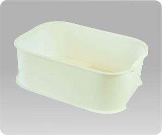 Small Meat CrateWhite, Stackable Small Meat CrateWhite, Stackable