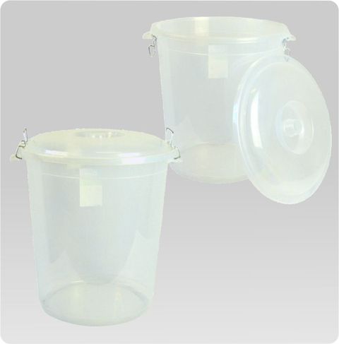 See-Through Lock Bin with Clips - 45L See-Through Lock Bin with Clips - 45L