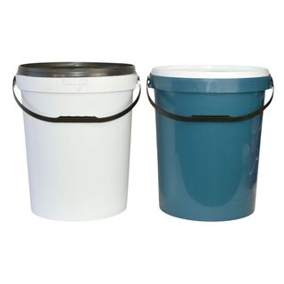 Titan Buckets - White & Blue, 25L Titan Buckets - White & Blue, 25L