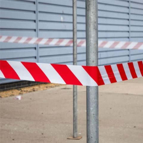 Barrier-tape-being-used Barrier-tape-being-used