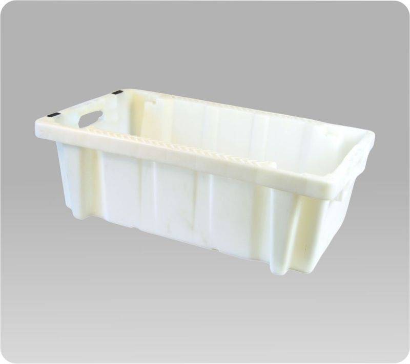 Fish-crate-heavy-duty-stackable-white-solid-base-and-sides Fish-crate-heavy-duty-stackable-white-solid-base-and-sides