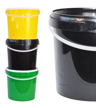 Fino-bucket-plastic-yellow-green-black-and-lid-plastic-white-black-10l Fino-bucket-plastic-yellow-green-black-and-lid-plastic-white-black-10l